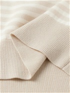 Theory - Striped Merino Wool Sweater - Neutrals