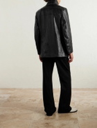 Enfants Riches Déprimés - Laurence Double-Breasted Leather Jacket - Black