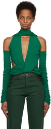 Maximilian Davis Green Donna Tank Top