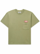 CHERRY LA - Logo-Appliquéd Cotton-Jersey T-Shirt - Green