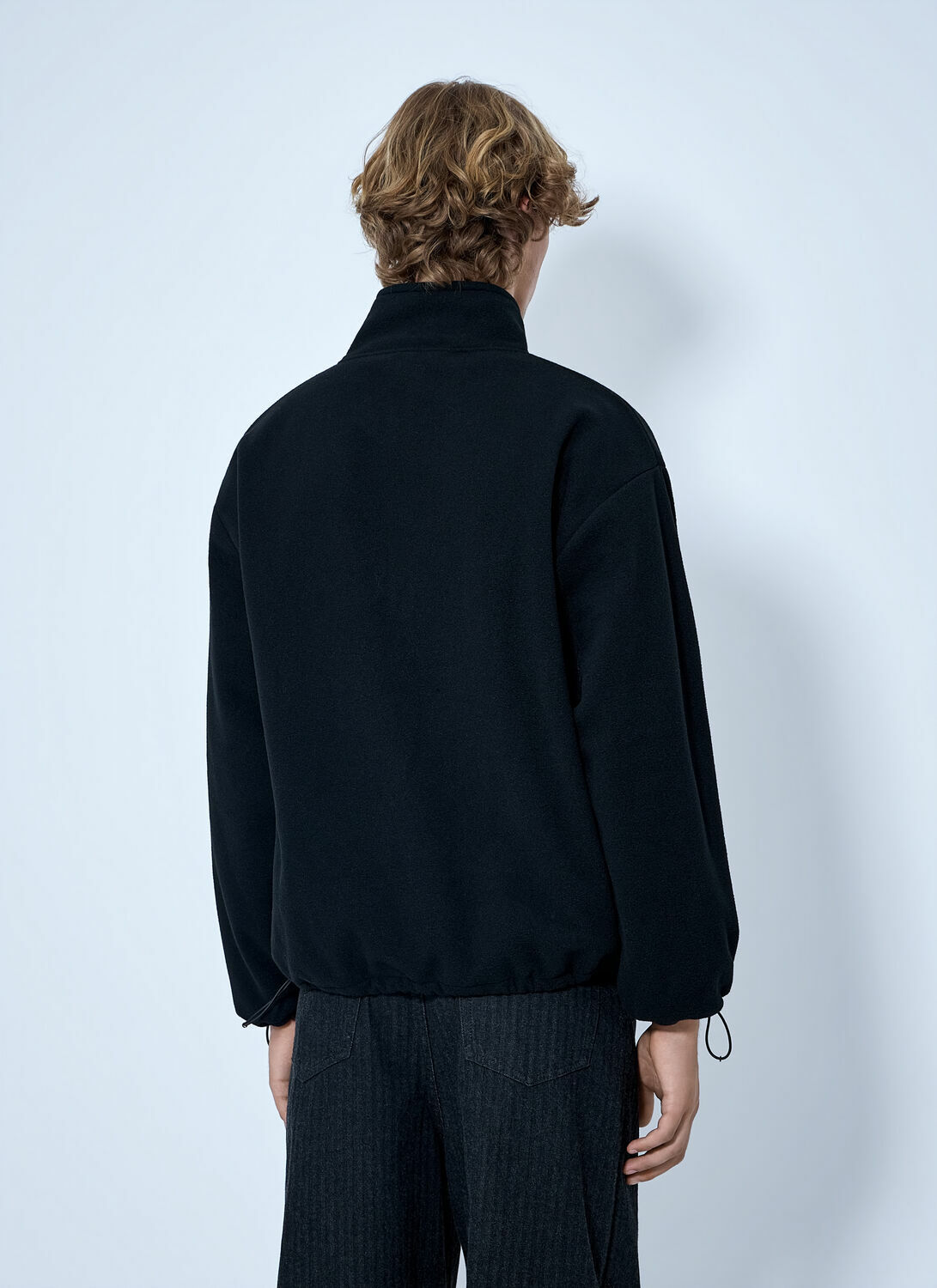 Miu Miu Half-Zip Fleece Sweatshirt