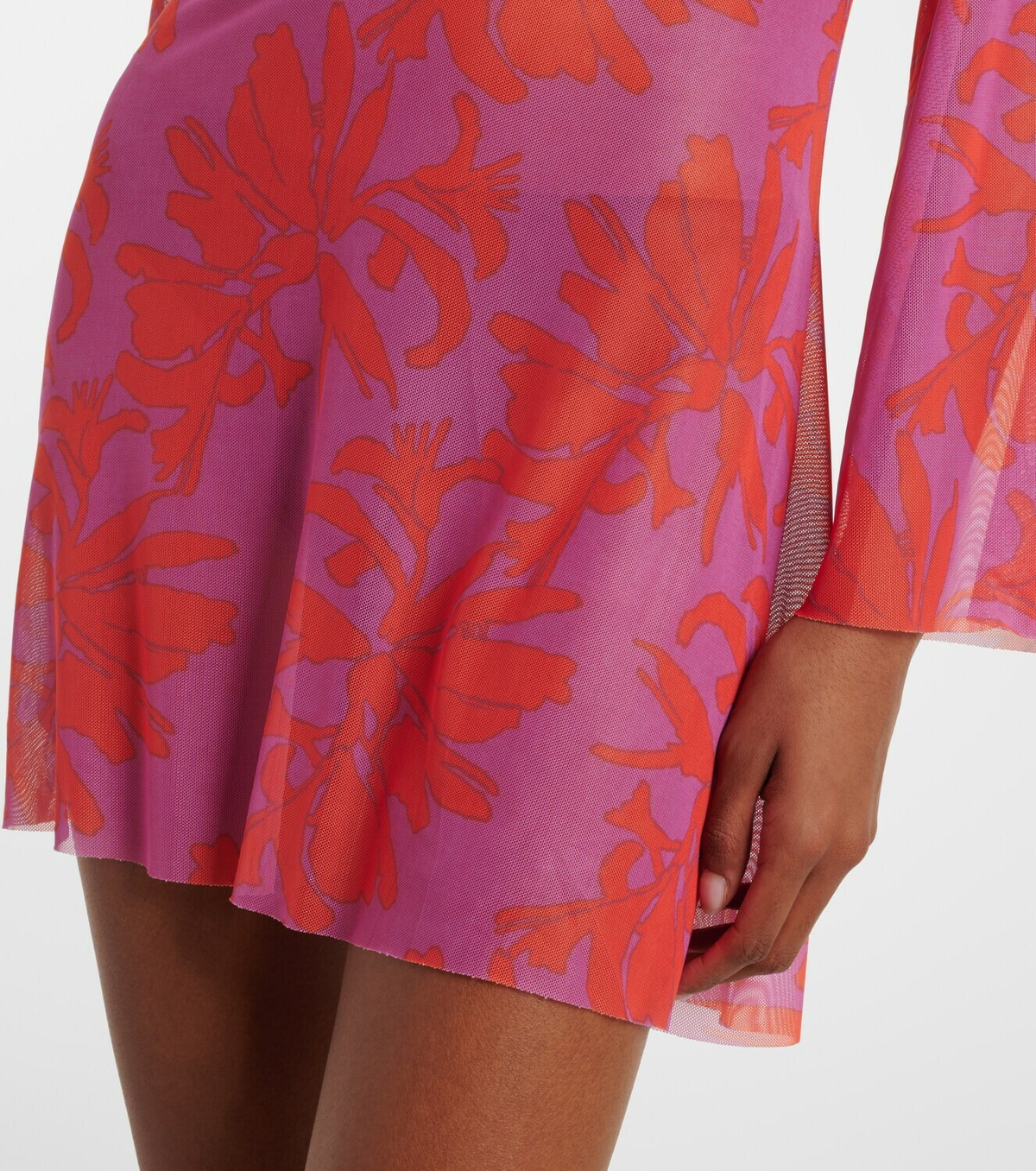 ViX Paula Hermanny Lidi floral sheer beach dress