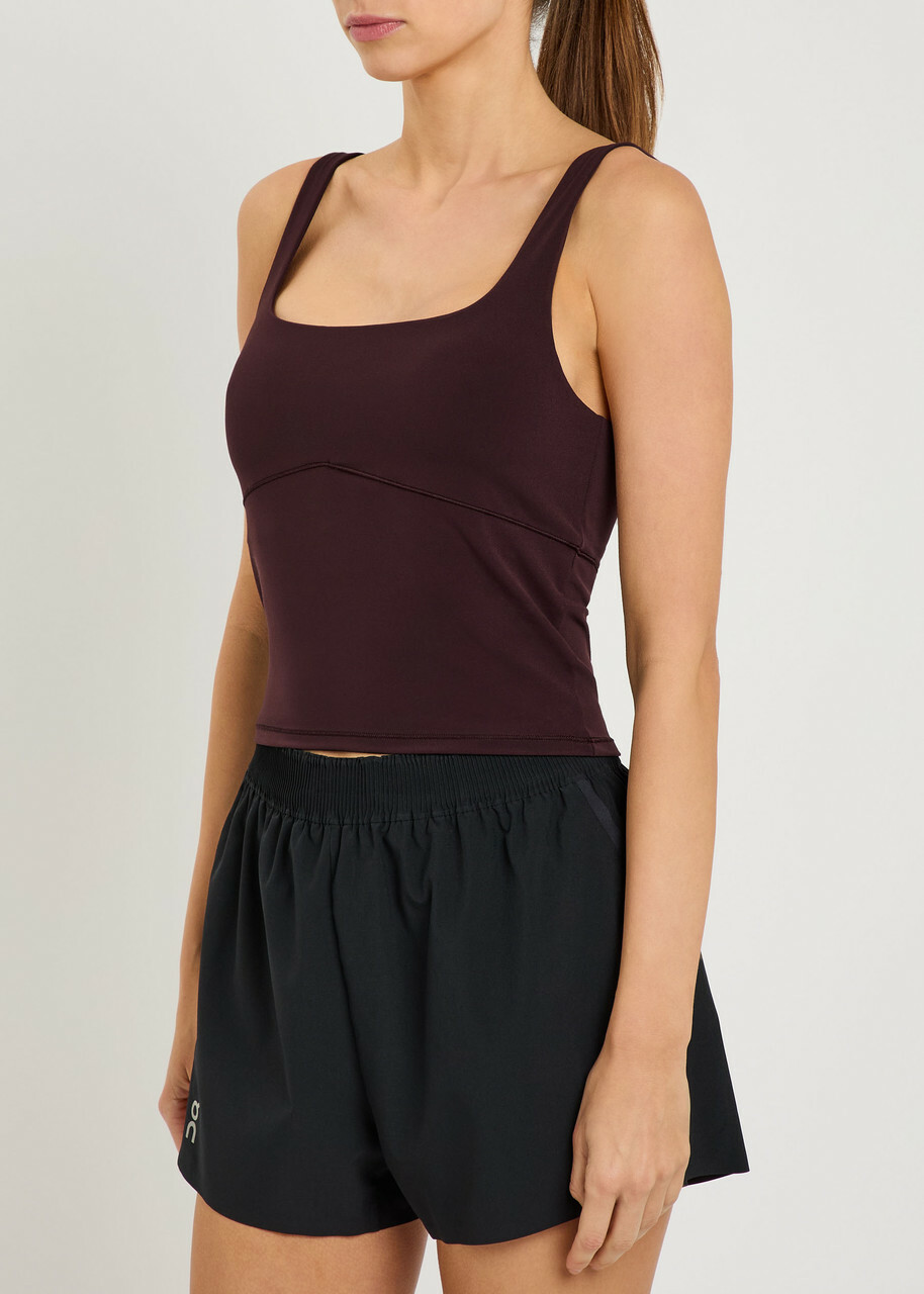 Vuori Alltheform Stretch-jersey Tank Chocolate