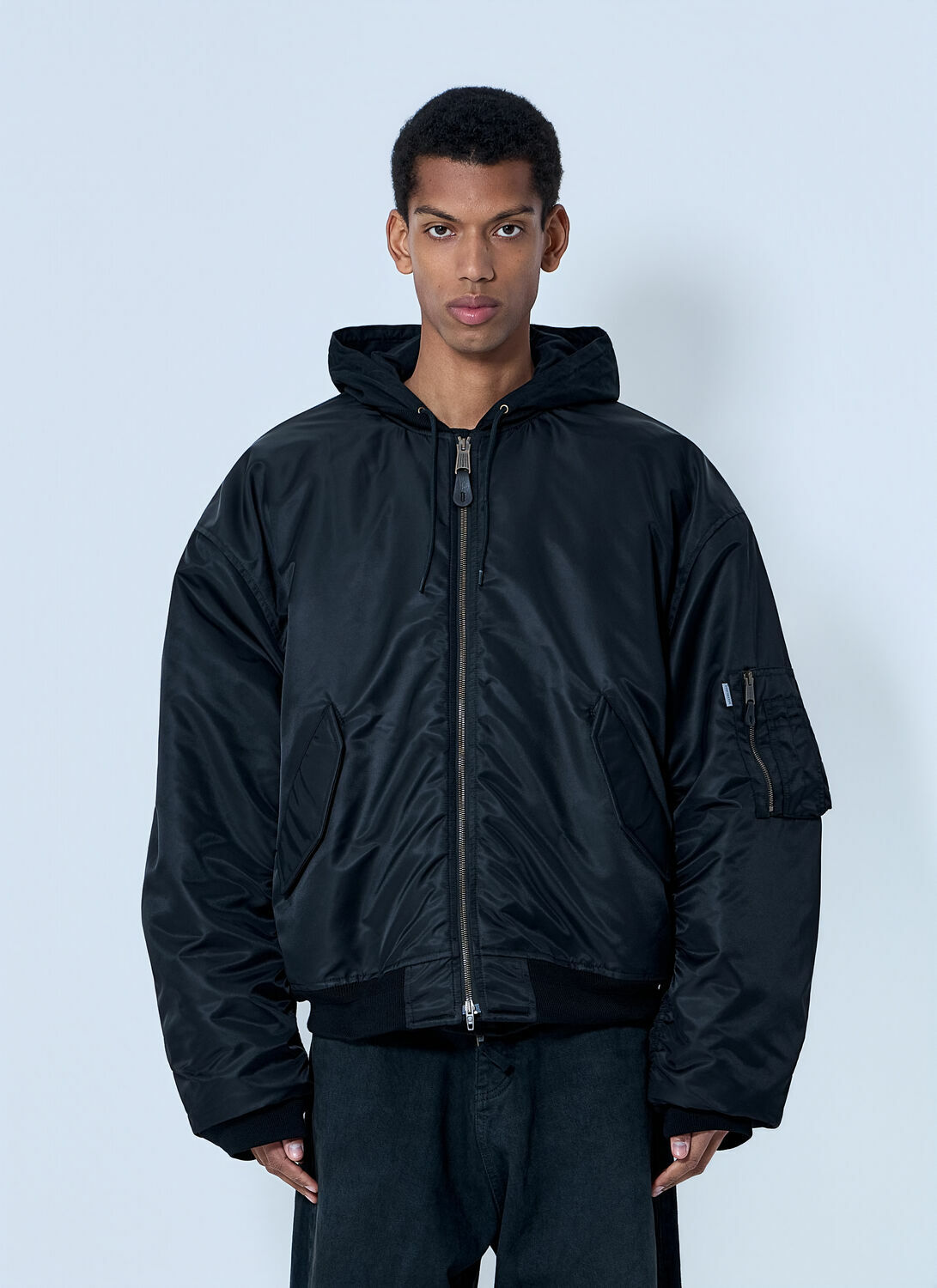Balenciaga Hooded Bomber Jacket