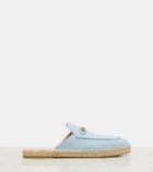 Gucci Horsebit suede espadrille mules