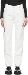 HELIOT EMIL Off-White Denim Jeans