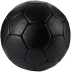 Modest Vintage Player Black Leather Soccer Ball