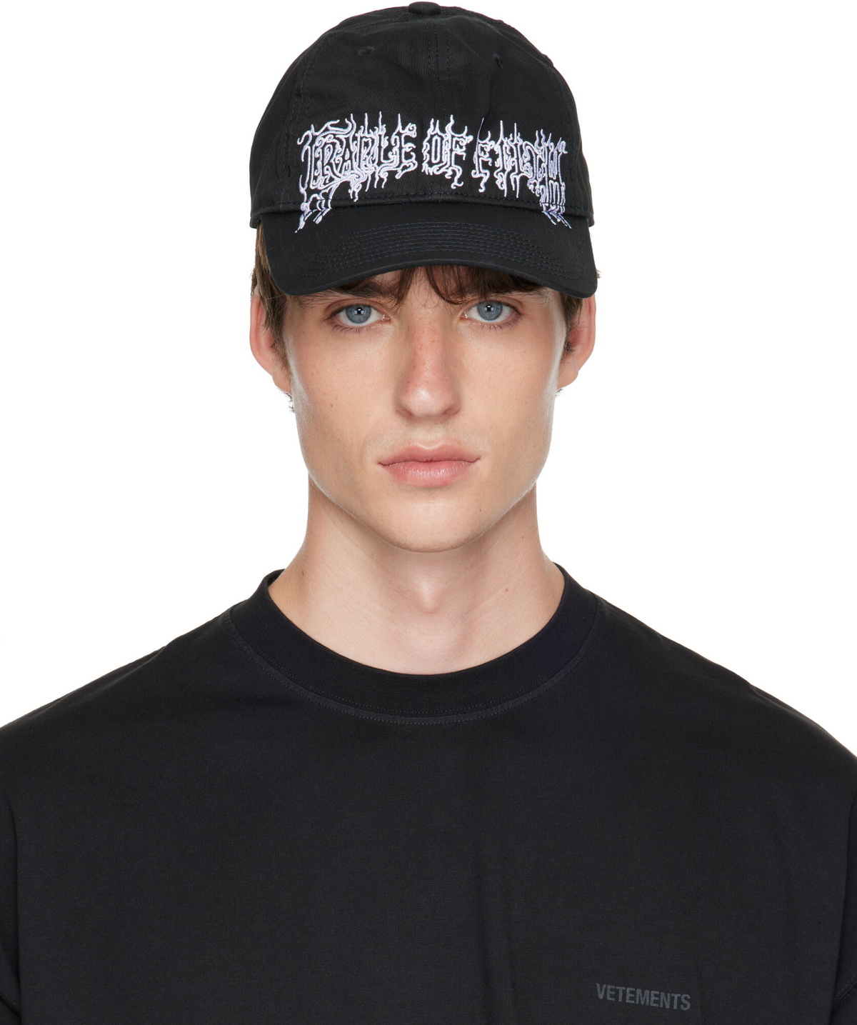 VETEMENTS Black Oval Logo Cap Vetements