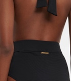 Alexandra Miro Eva halterneck belted swimsuit