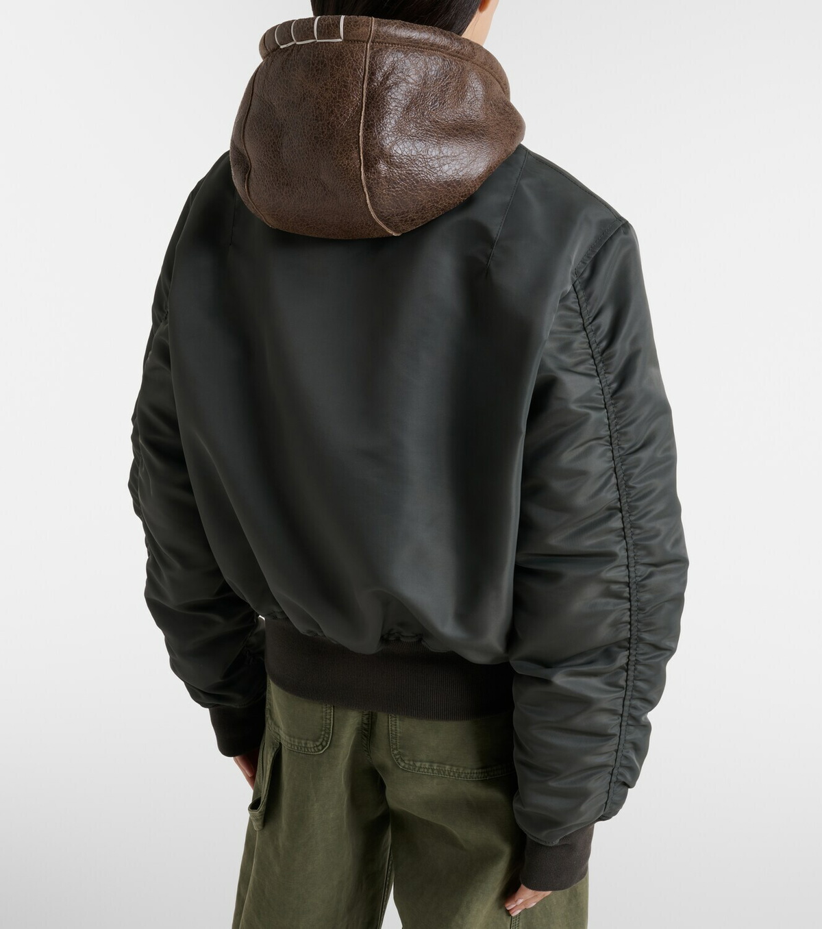 JW Anderson Shearling-trimmed bomber jacket