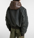 JW Anderson Shearling-trimmed bomber jacket
