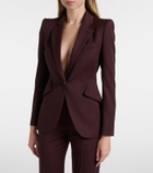 McQueen Wool grain de poudre blazer