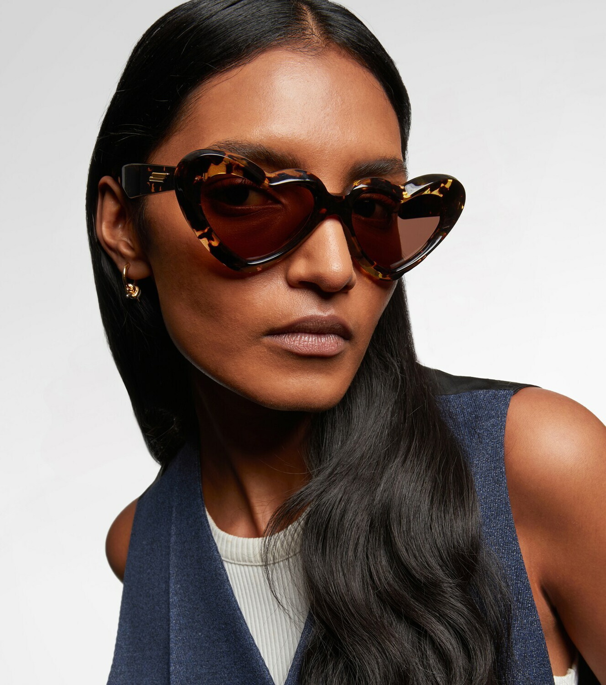 Bottega Veneta New Entry heart-shaped sunglasses