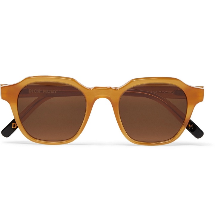 Photo: Dick Moby - Barcelona D-Frame Acetate Sunglasses - Yellow
