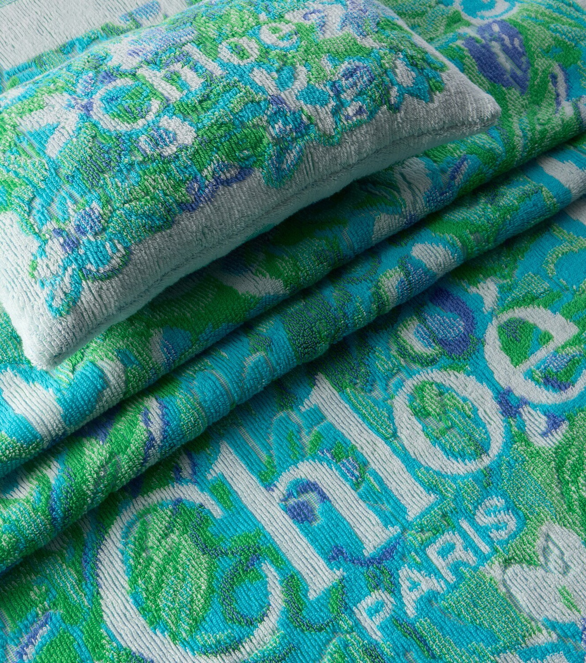 Chloé Floral logo cotton terry towel