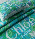 Chloé Floral logo cotton terry towel
