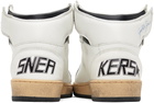 Golden Goose White & Black Sky-Star Sneakers