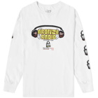 Bronze 56k Men's Long Sleeve Don't Touch That Fucking Dial T-Shirt in White