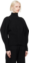 ISSEY MIYAKE Black Squeeze Jacket