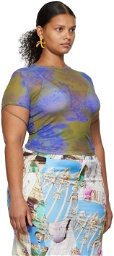 Miaou Khaki Paloma Elsesser Edition Tie T-Shirt