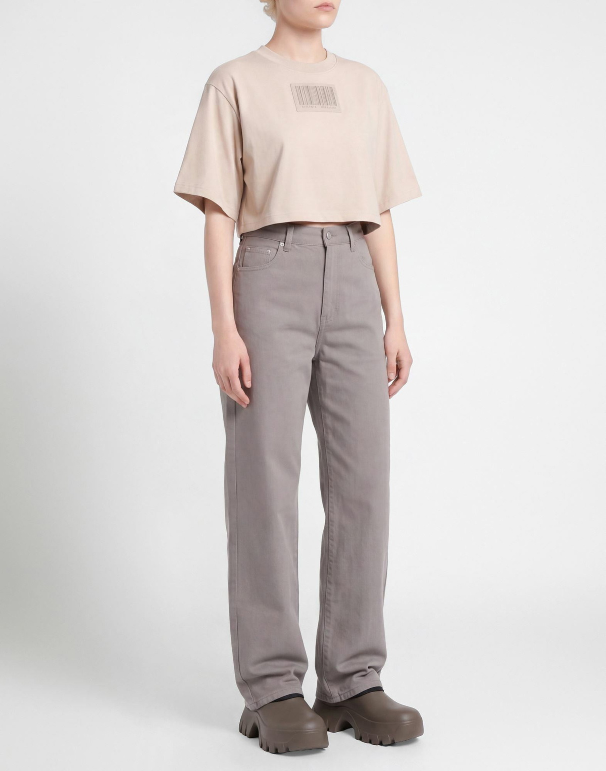 Vtmnts Womens T-shirt in Beige