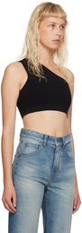 Victoria Beckham Black Asymmetric Camisole