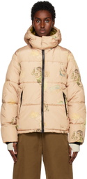 The Very Warm Tan Hooded Puffer Jacket