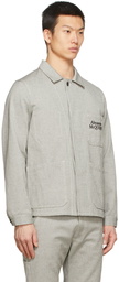 Alexander McQueen Black & White Canvas Overshirt Jacket