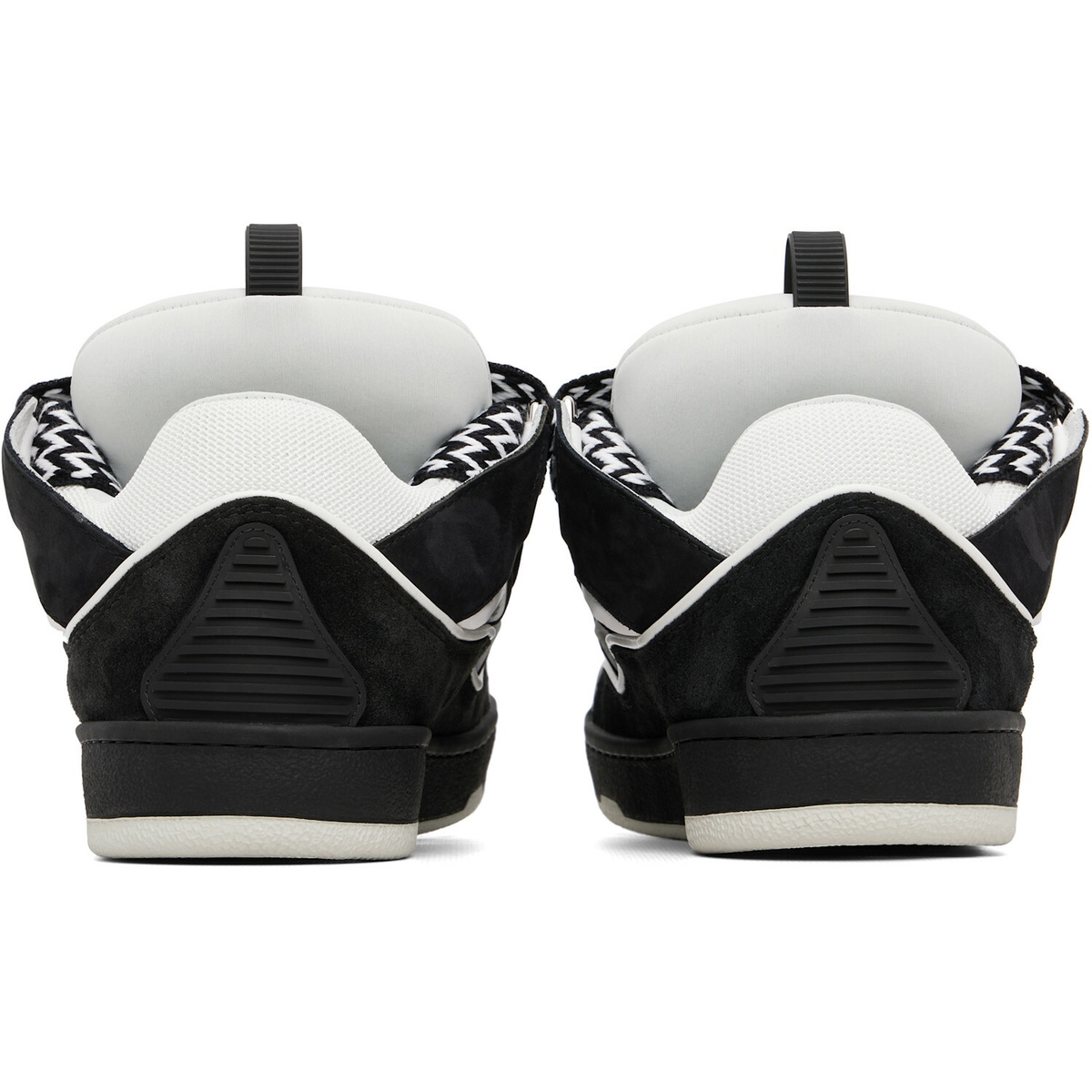 Lanvin Black & White Curb Sneakers