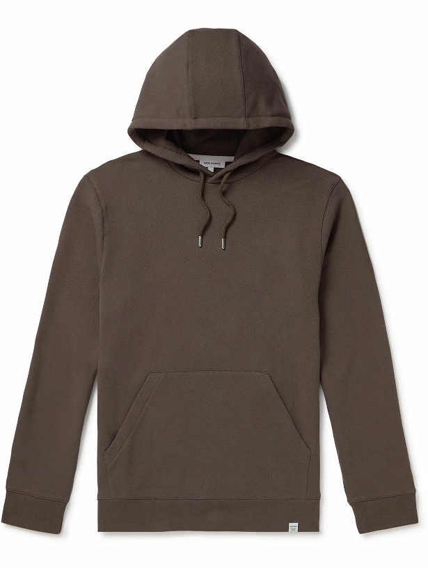 Photo: Norse Projects - Vagn Organic Cotton-Jersey Hoodie - Brown