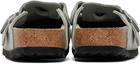 Birkenstock Blue Narrow Boston Soft Footbed Slip-on Loafers