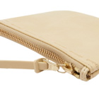 Visvim Men's Leather Zip Wallet in Ivory