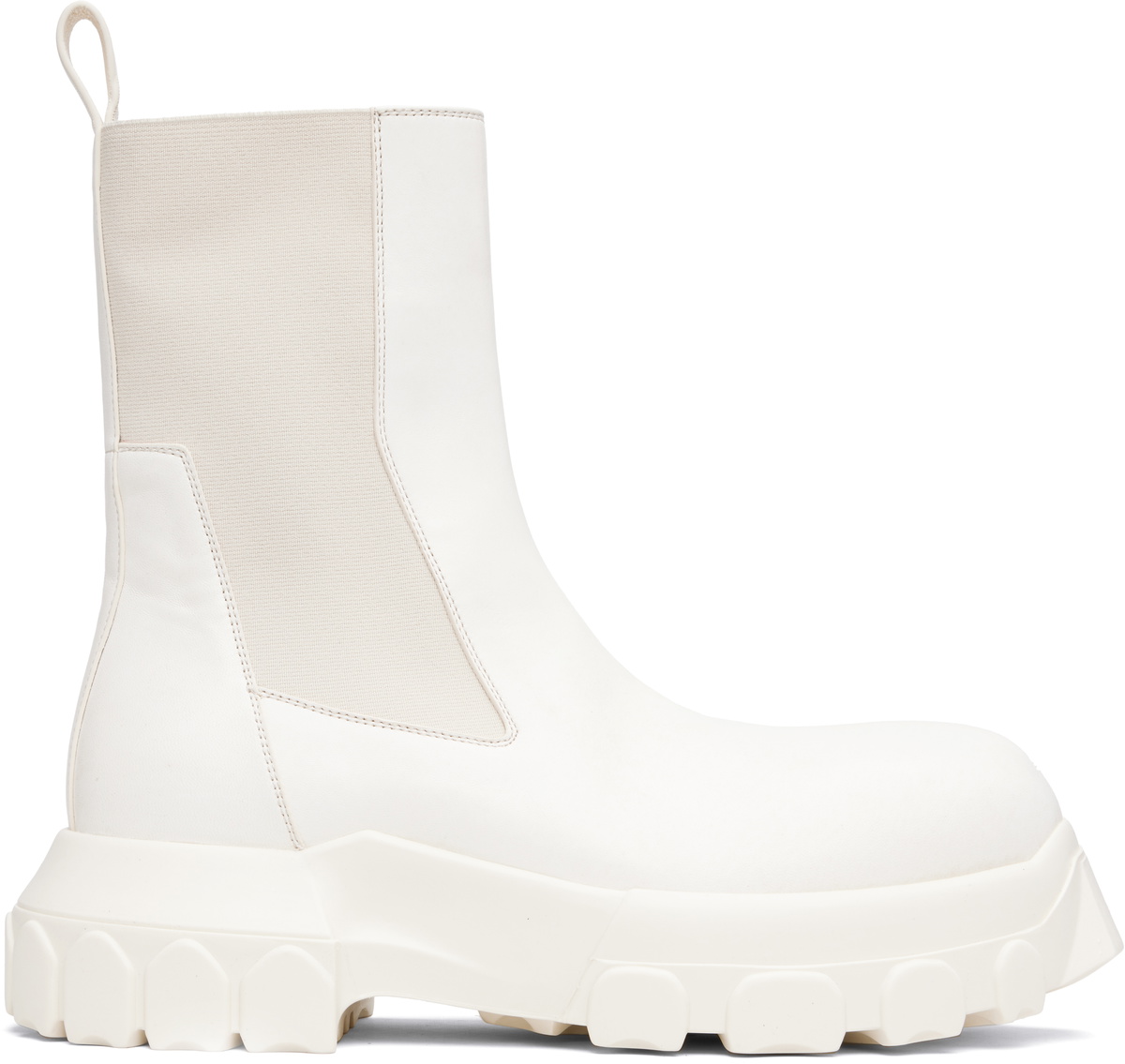 ショートブーツ・ブーティ RICK OWENS \"BEATLE BOGUN\" LEATHER ANKLE BOOTS Rick Owens 80mm Field Bogun Boots | Black | FARFETCH JO