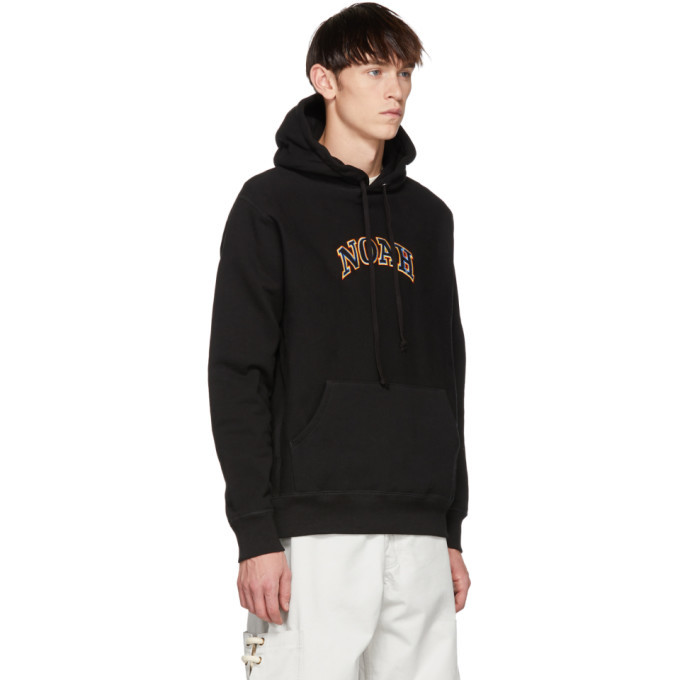 Noah NYC Black Tricolor Logo Hoodie