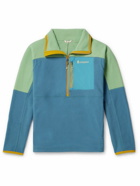 Cotopaxi - Abrazo Shell-Trimmed Recycled-Fleece Half-Zip Sweatshirt - Blue