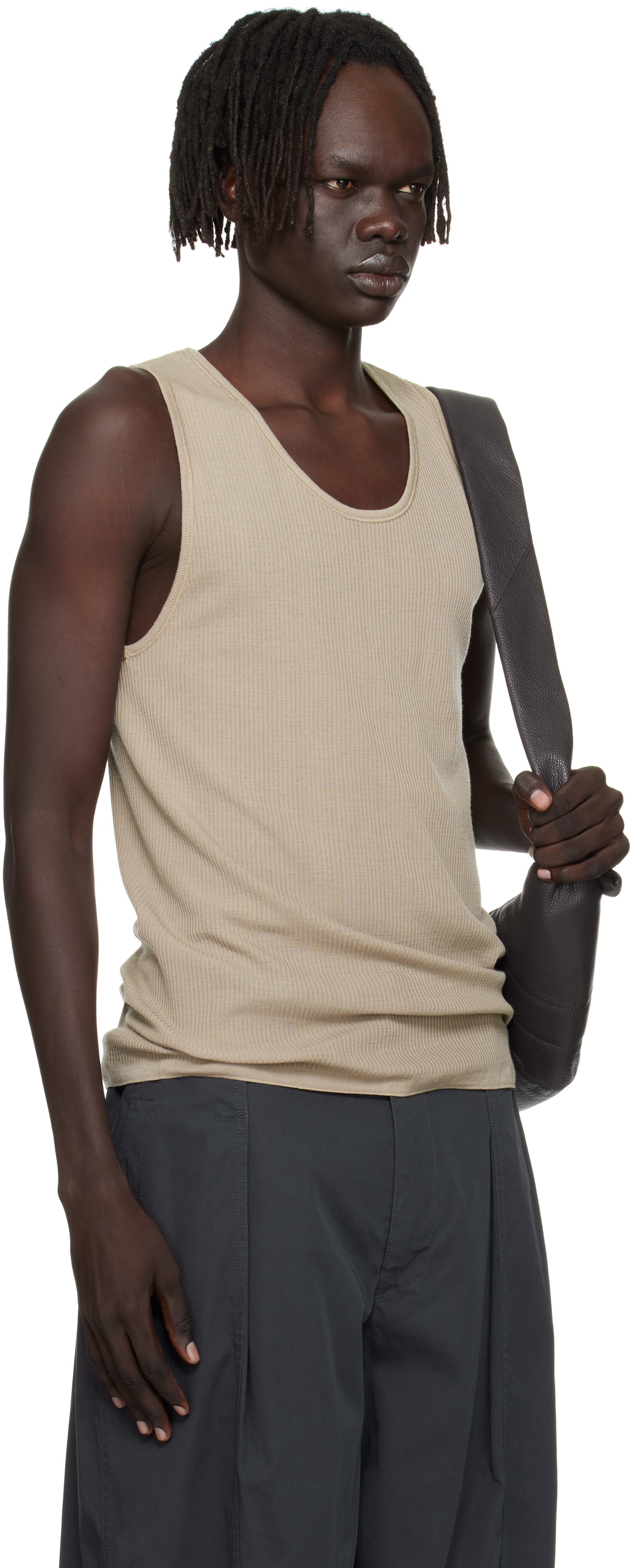 LEMAIRE Gray Debardeur Tank Top