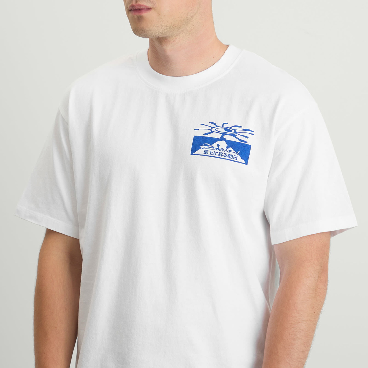 Edwin Men's Mount Fuji Dusk T-Shirt in White