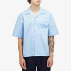 Marni Men's Pocket Logo Vacation Shirt in Iris Blue