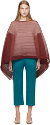 PLEATS PLEASE ISSEY MIYAKE Burgundy Madame-T October Scarf