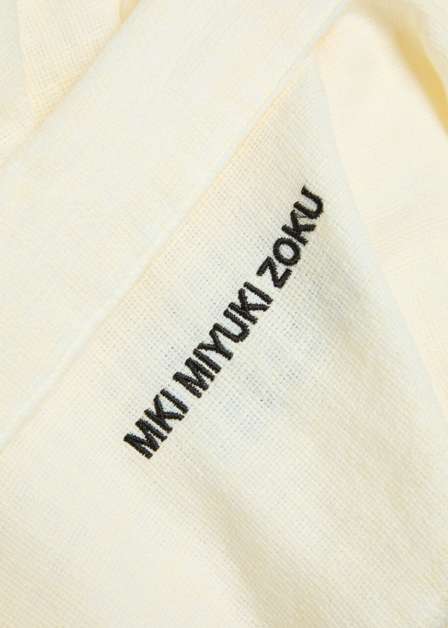 Mki Miyuki Zoku Vacation Checked-weave Cotton Shirt White 02