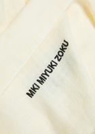 Mki Miyuki Zoku Vacation Checked-weave Cotton Shirt White 02