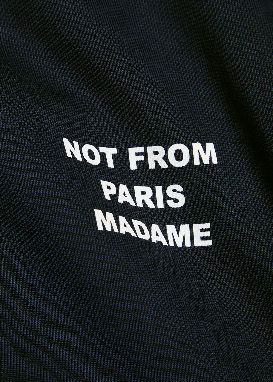DRÔLE DE Monsieur Nfpm Hooded Cotton Sweatshirt Navy