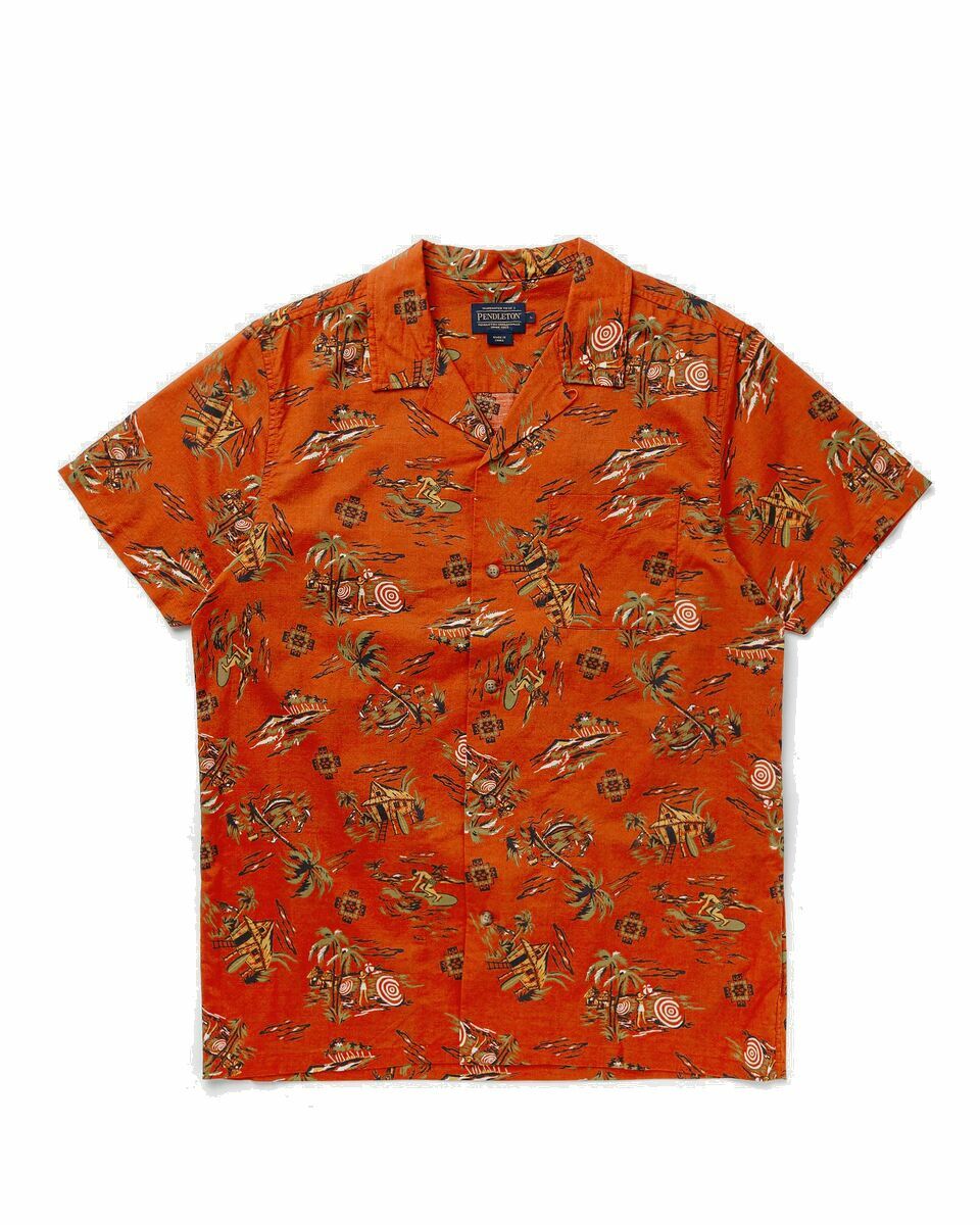 Pendleton Aloha Shirt Red - Mens - Shortsleeves Pendleton