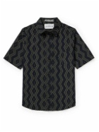 MANAAKI - Tai Cotton-Jacquard Shirt - Black
