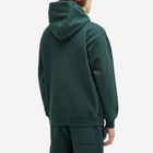 BEAMS Men's College Logo Hoodie in Green
