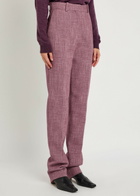 Calvin Klein Lucia Slim-leg Cotton-blend Trousers Red Light