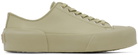 Jil Sander Green Low-Top Sneakers