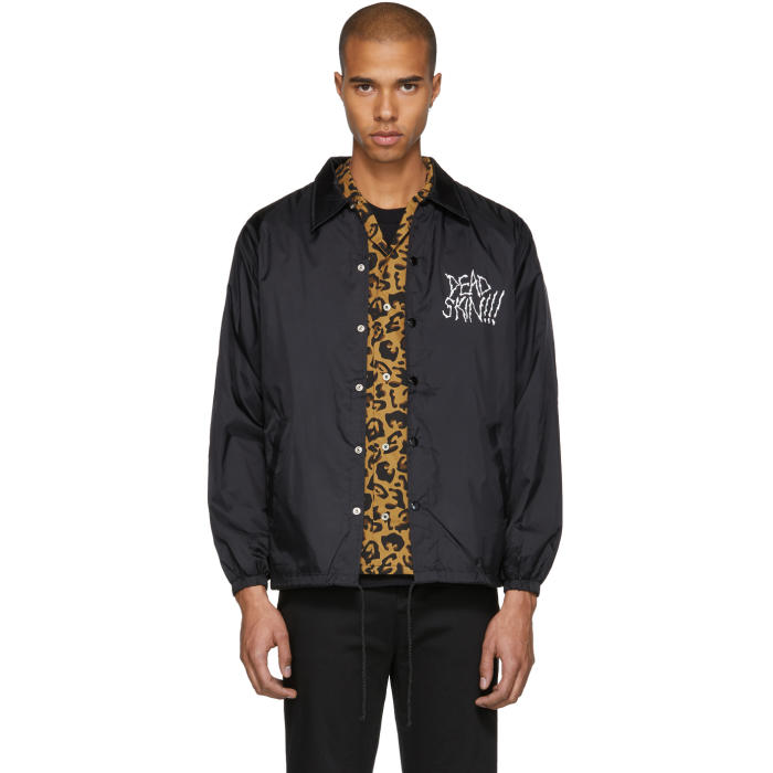 Wacko Maria Black Neck Face Edition Coaches Jacket