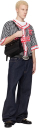 Moschino Black Logo Hardware Belt