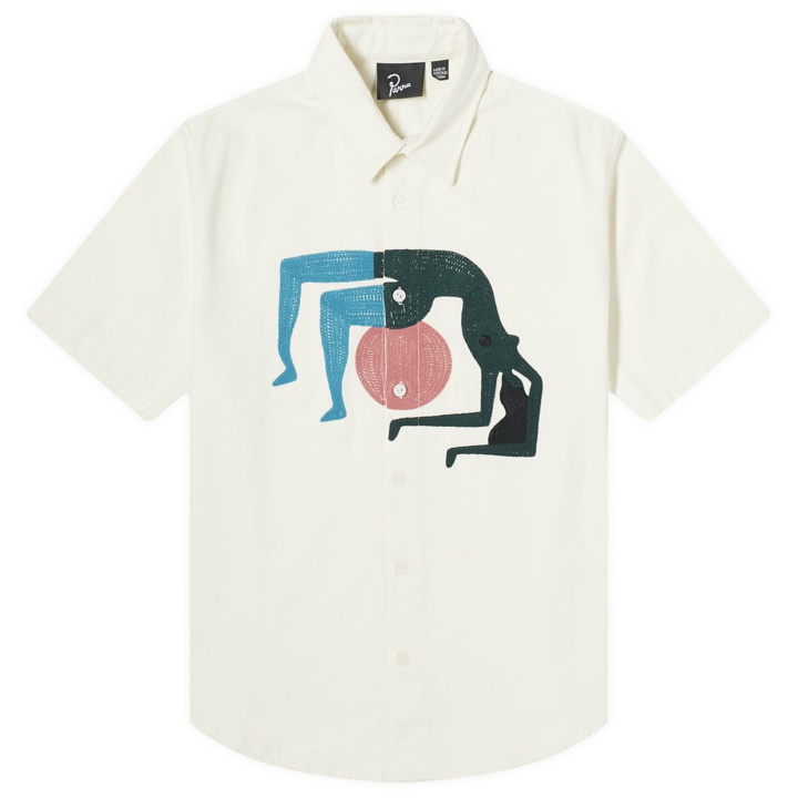 Photo: By Parra Men's Yoga Balled Short Sleeve Shirt in Off White